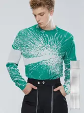 オリジナルロマンティック柄薄手ニットインナー