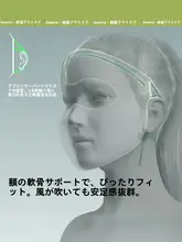 軽量ネックガード UVカット女性用フェイスカバー【透湿性・立体遮陽】