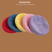 夏用 薄手ベレー帽【ピンク・通気性・大頭用】