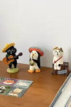可愛い猫のデスクトップインテリアフィギュア【癒し系・雰囲気作り・おしゃれな装飾】