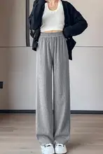黒のロング細身ワイドパンツ【スタイリッシュ・高身長向け・秋冬用・ストレートデザイン】（セットアップ対応）