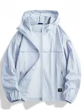 夏用の軽量速乾パープルチェックメンズUVカットウェア