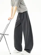 レトロな雰囲気のパンツ【男性用・広めのシルエット・軽やかな素材】