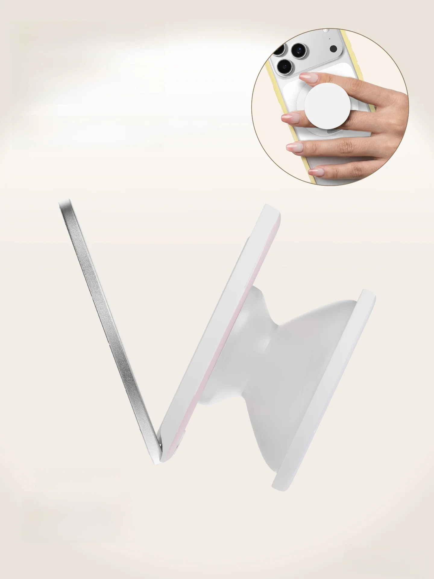 FUNNY RICH 星型マグネットスマホスタンド：折りたたみ式で安定したスマホ支えの実用性