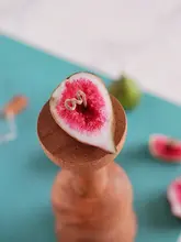 無花果とアプリコットのアロマキャンドルシリコン型【DIYフルーツケーキ飾り用・食品用】