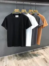 高品質コーマコットン メンズTシャツ【シンプルデザイン・ルーズフィット・半袖】