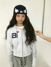 迷彩柄ドット星柄フルプリントパーカージャケット【フード付き・開襟タイプ】