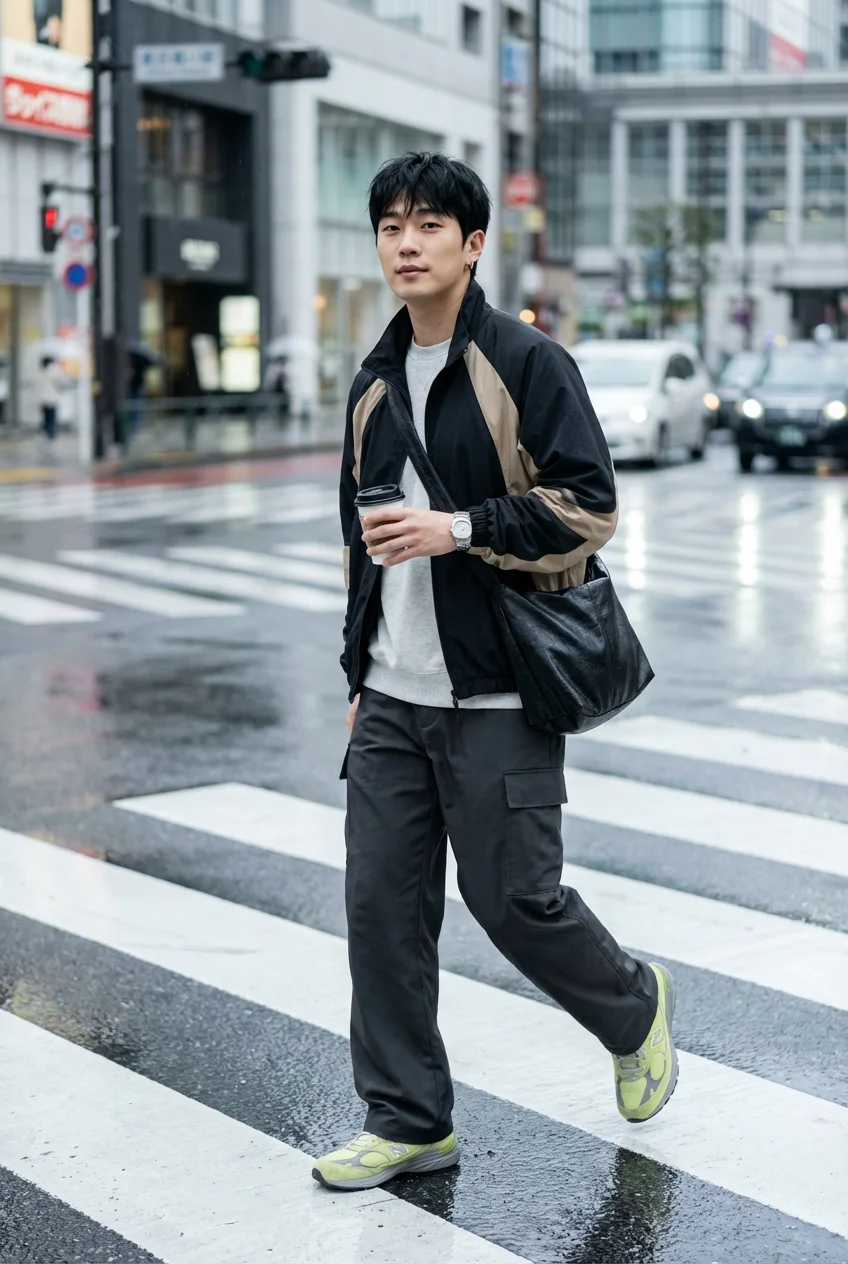 カーゴパンツ メンズ コーデ 完全ガイド　トップス・アウターのバランスと素材選び