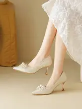 パンプス レディース ポインテッドトゥ 疲れにくい きれいめ 上品 シャンパンゴールド 結婚式 春