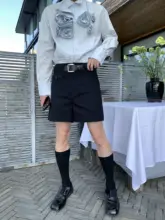 デザインが秀逸なバermudaショートパンツ【夏用・ウエストディテール】
