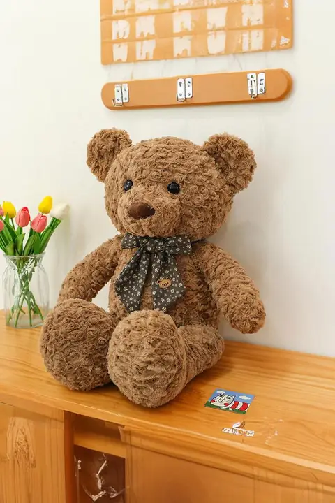 可愛いテディベアぬいぐるみ【寝る時抱き枕・大きめサイズ・子供向けギフト】