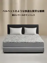 ROYALCOVER 全包デザインの防滑暖毛マットレス【快適なフリース素材・ヴィオ城】