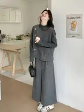 灰色の高級感あるファッションスタイル【蝶結びベスト・ワイドパンツ・トリプルアイテム】（セットアップ対応）