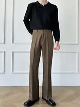 通勤に最適！高腰ワイドレッグパンツ【フィット・カジュアルスタイル・微フレア】