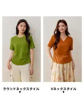 カジュアルなワークスタイルの上下セット【春用・大きいサイズ・シンプルデザイン】（セットアップ対応）