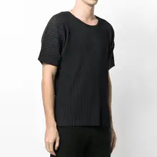 IMIDAZON メンズ 褶皺加工ルーズTシャツ【カジュアル・クルーネック・半袖】