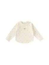 女の子用長袖Tシャツ【ドット柄・秋用・可愛いデザイン】