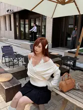 した着心地の暖かい長袖ニットカーディガン【大き いサイズ・ワイドシルエット・キャミソール付き】（セットアップ対応）