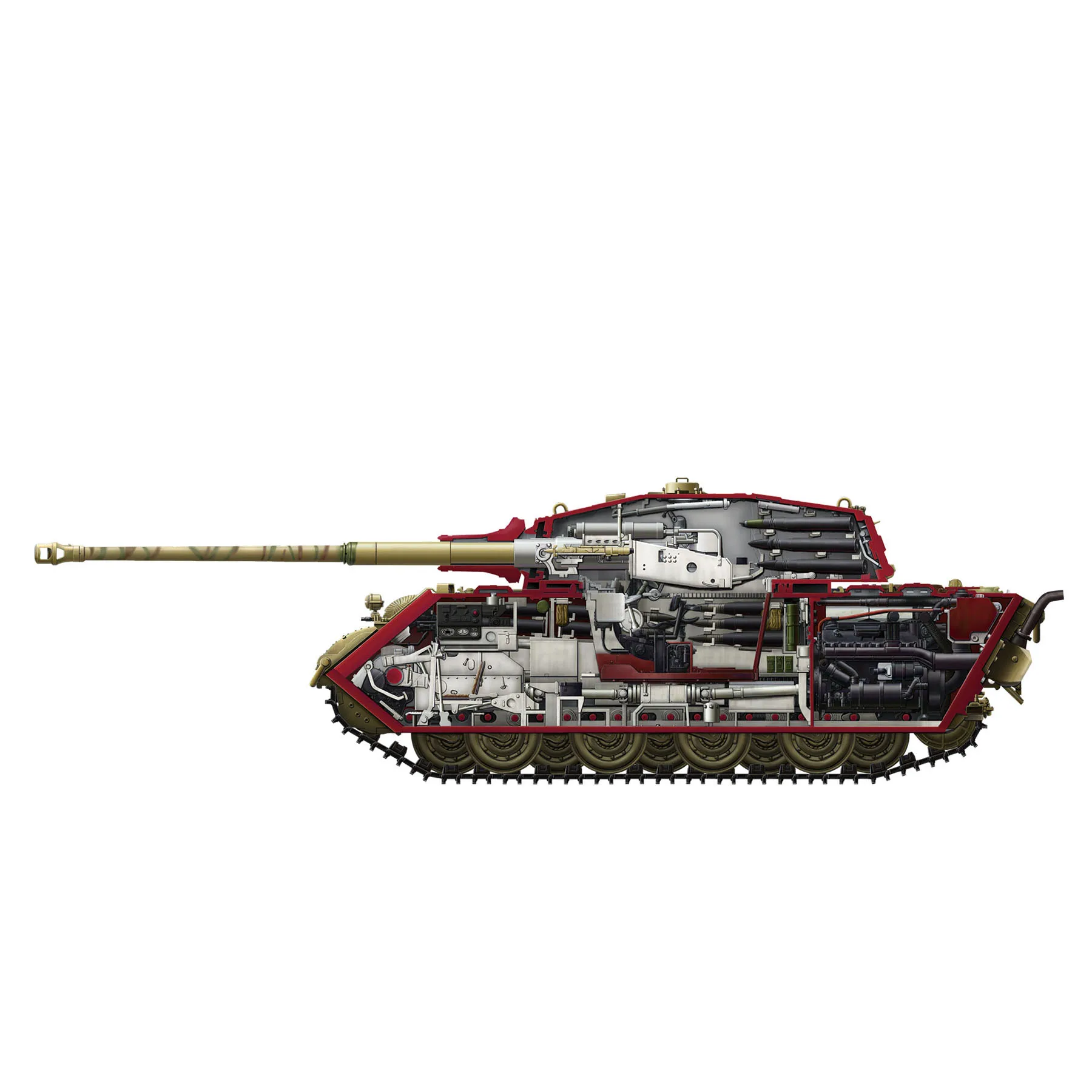 大戦モデル SPS-037 キングタイガー：1:35スケールの内構組み立て戦車の実用性と価格分析