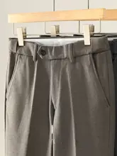 スラックス メンズ ウール 立体裁断 スリムストレート アメカジ ヴィンテージ 厚手 保温 冬物「LUUD」