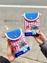 可愛らしいミニ旅行用パスポートポーチ【ショルダータイプ・収納に便利】