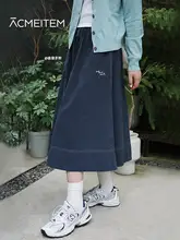 アウトドア用シンプル無地半身傘スカート【刺繍デザイン・カジュアル・中丈】