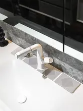 狭型水栓用吸水マット【シリコン製・防水・洗面台用】