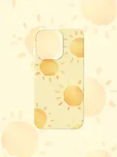 スマホケース iPhone対応 Android対応 太陽 シンプル オレンジ TPU