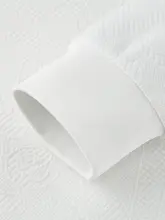 ダブル面エアレイヤーの提花長袖Tシャツ【男性用・カジュアル・多用途】