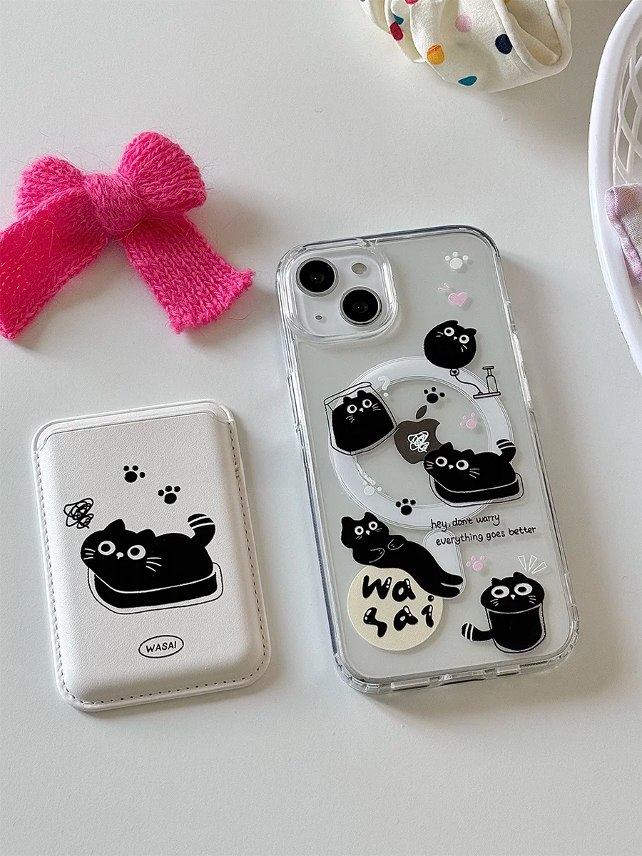 QRコードカードとicカードケースの違いは？100均で手に入る「可愛い黒猫デザインのマグネットカードケース」が実は最強の解決策とは？