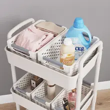 キャスター付き収納ワゴン【美容院用・引き出し付き・化粧品収納】