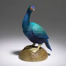 銅製 飾り置物 百鳥集 海鵜【インテリアデザイン・デスク用・リビングルーム】