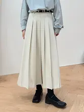 学院風プリーツスカート【ハイウエスト・ゆったりフィット・シンプルデザイン】