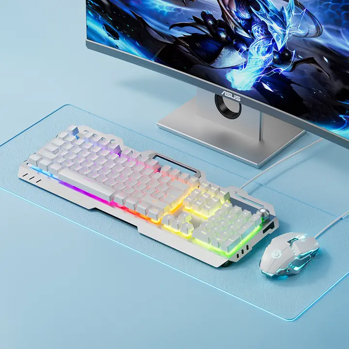 ゲーミング用 有線キーボード・マウス・ヘッドセット【機械式・ノートパソコン・デスクトップ対応】（セットアップ対応）