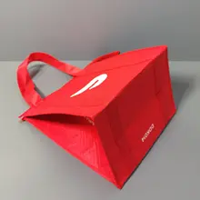 大容量アルミフォイルエコバッグ【ハンドル付き・収納ポケット・ファスナー仕様】