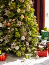 クリスマスツリー 大型 フロアタイプ LEDライト付き 大ボリューム リアルなグリーン クリスマス インテリア