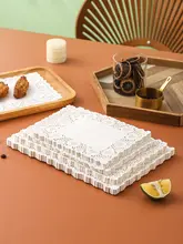 油分を吸収する花柄デザインのキッチン用ペーパー【長方形・揚げ物・お菓子・ケーキ・ピザ用】