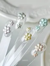 春夏用フラワーリボンネイル型【可愛いデザイン・ネイルアクセサリー】