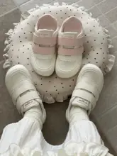 甘桃デザイン マジックテープ付きスニーカー【夏用・カジュアル・女性用】