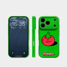 スマホケース iPhone対応 笑顔 柿モチーフ 可愛い 韓国風 インスタ映え 個性的