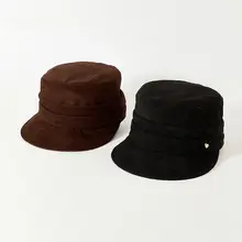 おしゃれな褶皱デザインの八角帽【ファッションアクセサリー・小顔効果】