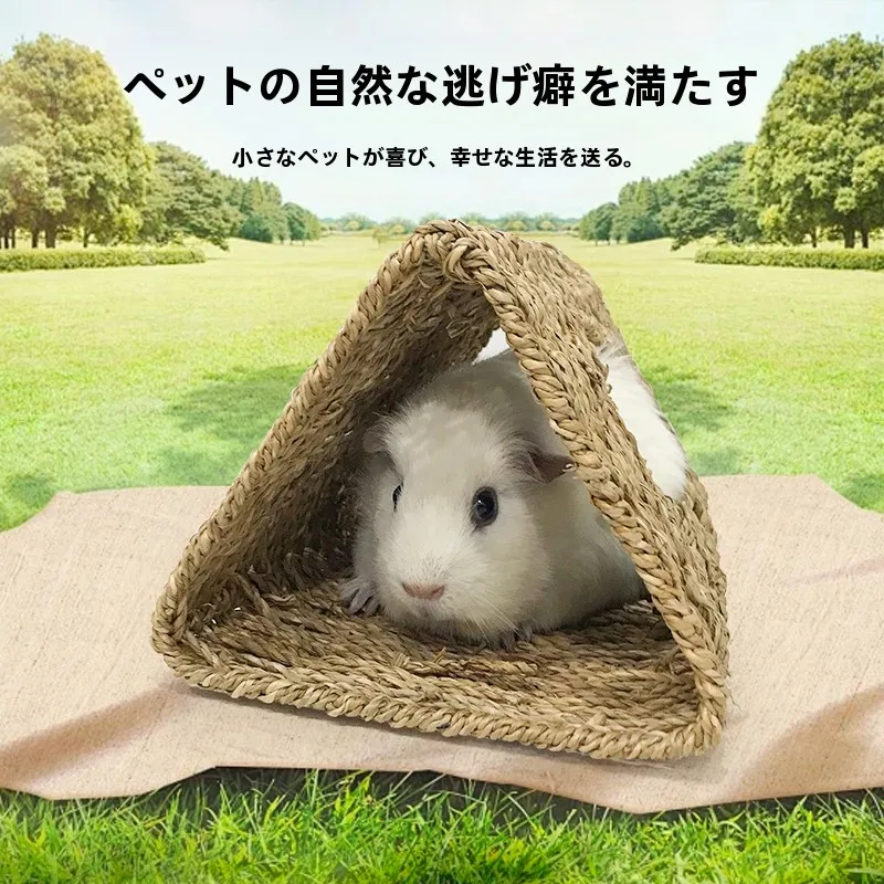 小動物の隠れ家をどう選ぶ？水草編みトンネルがもたらす、心の落ち着きとは