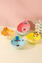 川島屋 アニマルパーク子供用陶器ボウル【家庭用・ヨーグルト用】