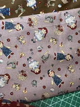 日本製 綿100%のプリント生地【カントリードール・パッチワーク・手作りDIY用】
