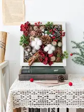 リース 壁掛け オーナメント 松ぼっくり アメリカン風 ウォールアート クリスマス 階段 ドアプレート インテリア