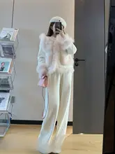 簡約デザインの高腰ワイドパンツ【フィット・柔らかい生地】