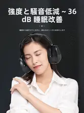 強力防音ヘッドフォン【睡眠用・ノイズキャンセリング・寝室・宿舎用】