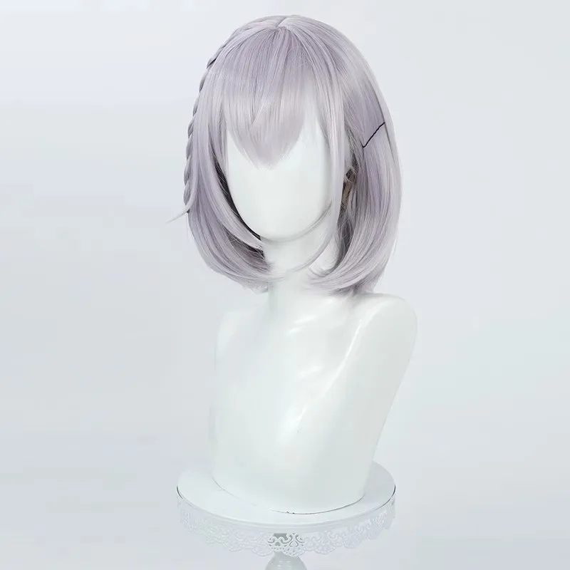 2020ハロウィンスタイ  ルのバーチャルアイドルコスプレに最適なシルバーノエルウィッグセット