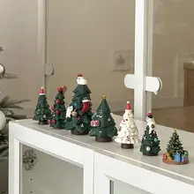 ミニクリスマスツリーデスクトップ飾り【クリスマス装飾・撮影小道具・ホリデーギフト】