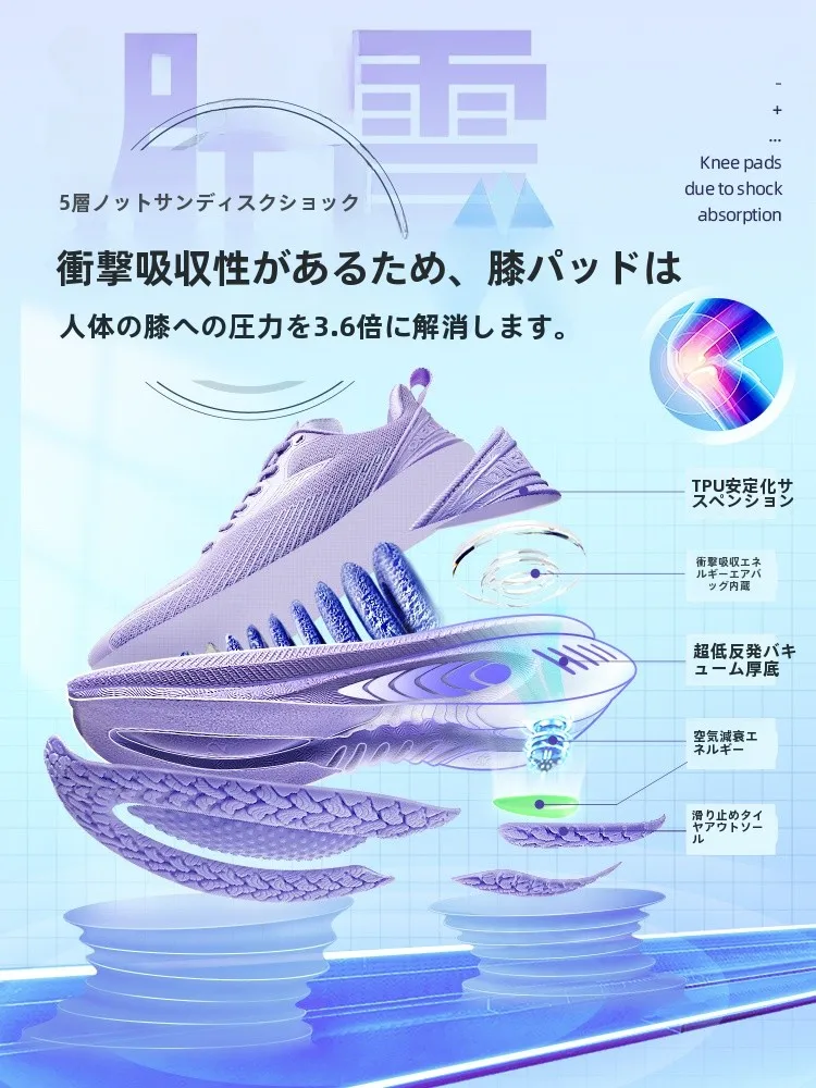 極上の柔らかさを実現したマラソン用ランニングシューズ